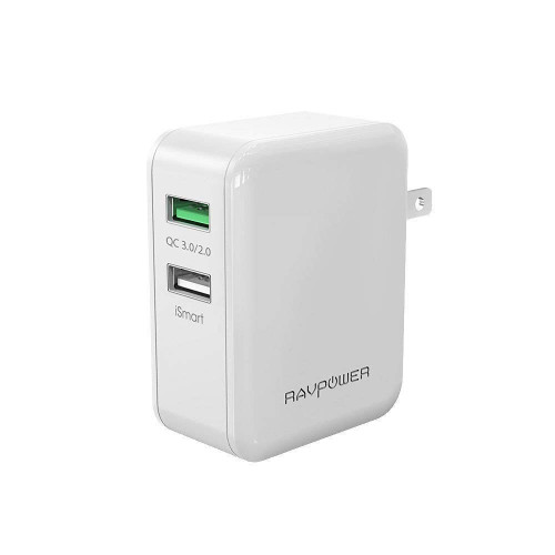 RAVPower 30W Dual USB Charger with Quick Charge 3.0 White (RP-PC006WH)